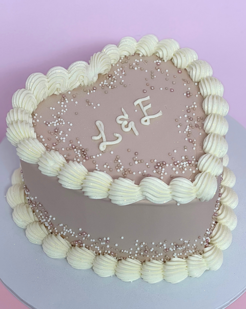 Sprinkle Love Heart Shaped Speciality Cake