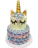 Cake Creations by Kate™ SpecialityCakes 2-Tier Rainbow Unicorn Speciality Cake