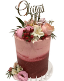 Cake Creations by Kate™ SpecialityCakes 2-Toned Ombre Floral Double-Height Speciality Cake