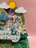 3D Bluey Happy Birthday Card Topper