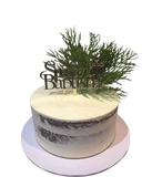 Classic White Baptism Speciality Cake