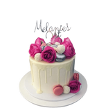 Cake Creations by Kate™ SpecialityCakes Fuchsia and White Smooth Buttercream Speciality Cake