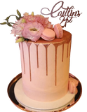Metallic Drip Floral Speciality Cake