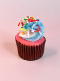 Vanilla Rainbow Mini Cupcakes
