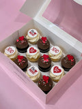 Cake Creations by Kate™ Valentine's Day 12 Valentine's Day Deluxe Mini cupcakes