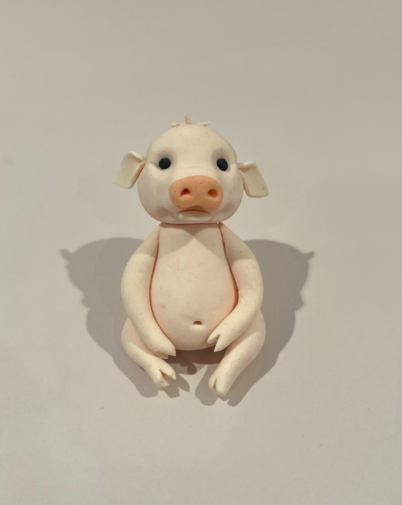 Cute Pig Fondant Figurine