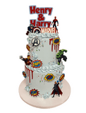 Cake Creations by Kate™ SpecialityCakes 2-Tier Avengers Superheroes Cake