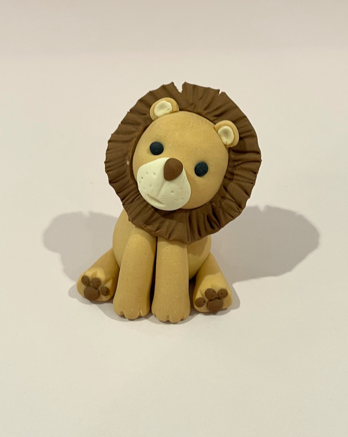 Cute Lion Fondant Figurine