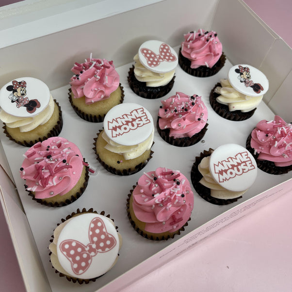 Minnie Mouse Mini Cupcakes
