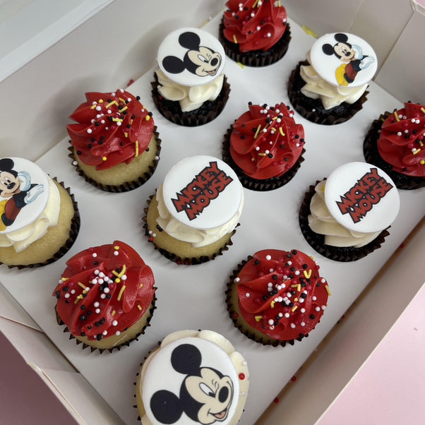 Mickey Mouse Mini Cupcakes
