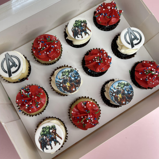 Avengers Mini Cupcakes