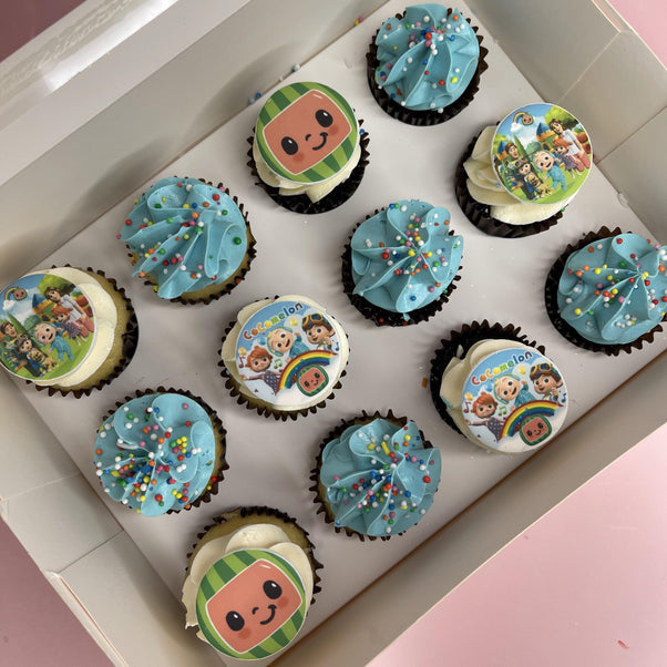 Cocomelon Mini Cupcakes