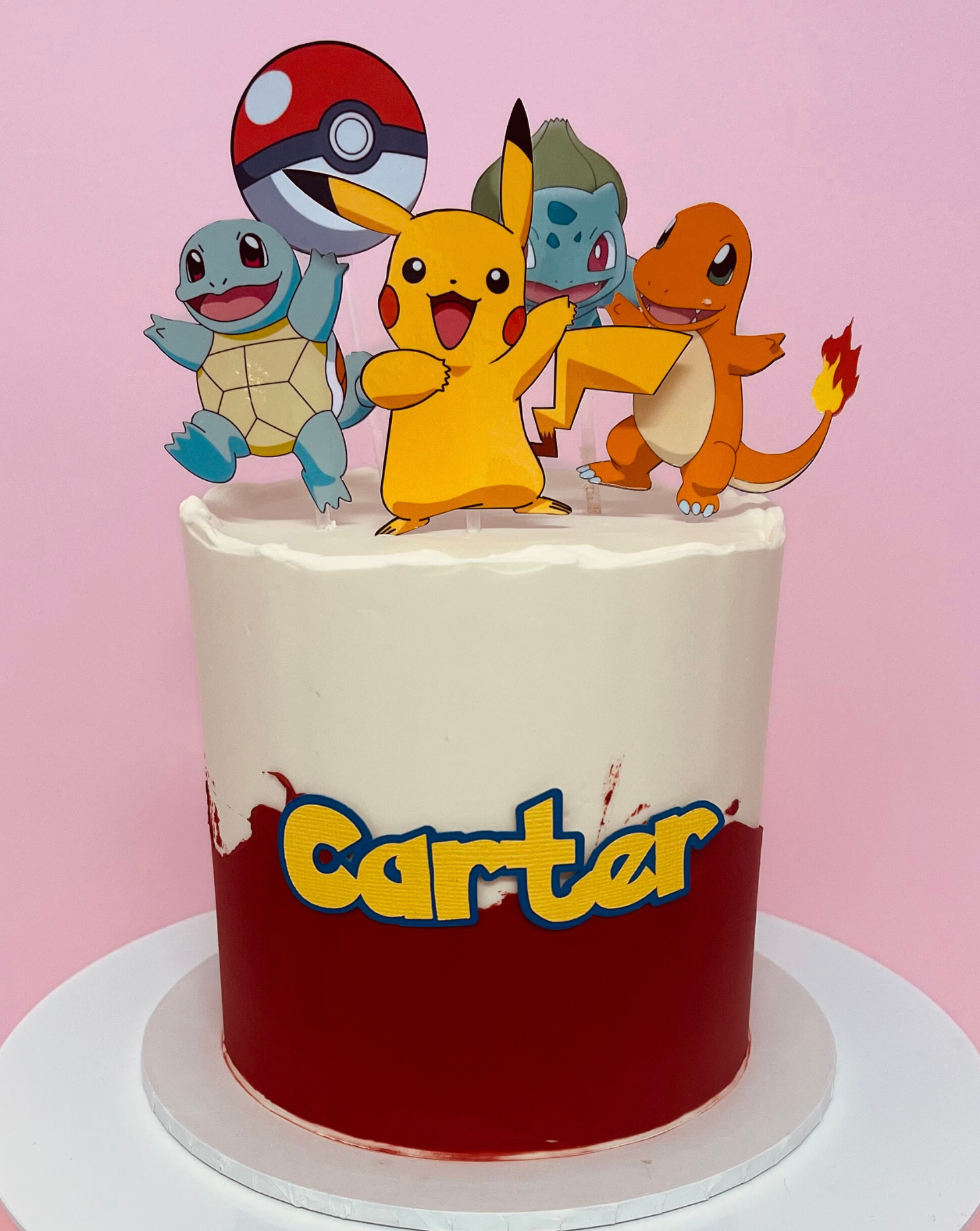 Pokemon Character Cake