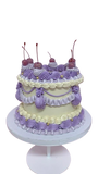 Purple and White Vintage Speciality Cake