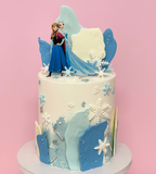 Frozen Wonderland Extended Height Character Cake