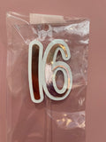 Custom Number Card Topper