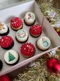 Festive Christmas Mini Cupcakes 2024