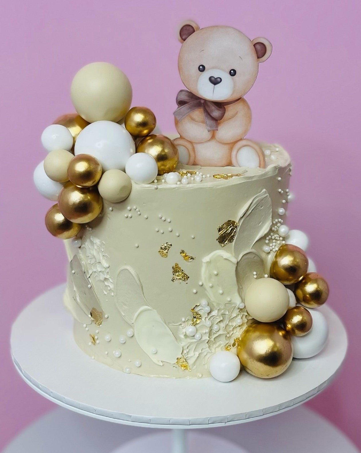 Baby Bear with Balloons Speciality Cake