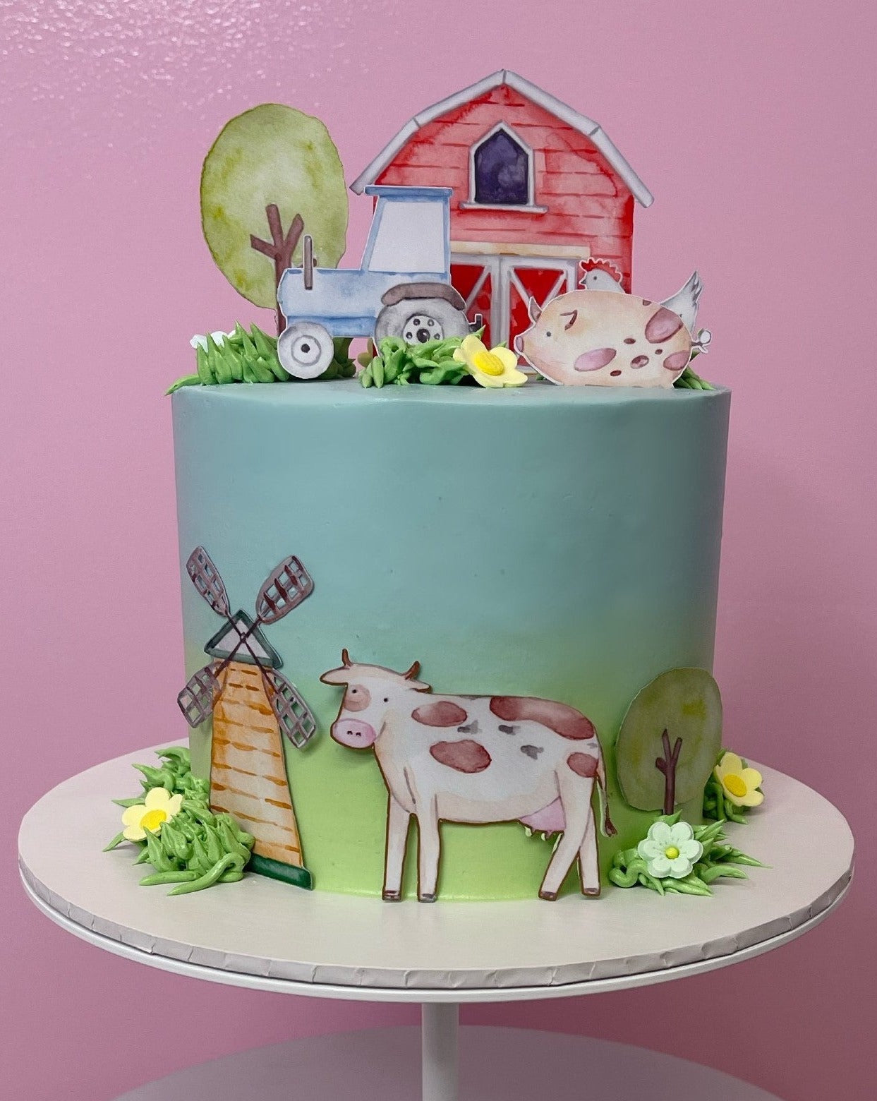 Cute Farm Animal Speciality Cake