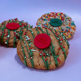 Reachdesk - 5 Handmade 'Merry Christmas' Chunky Cookies