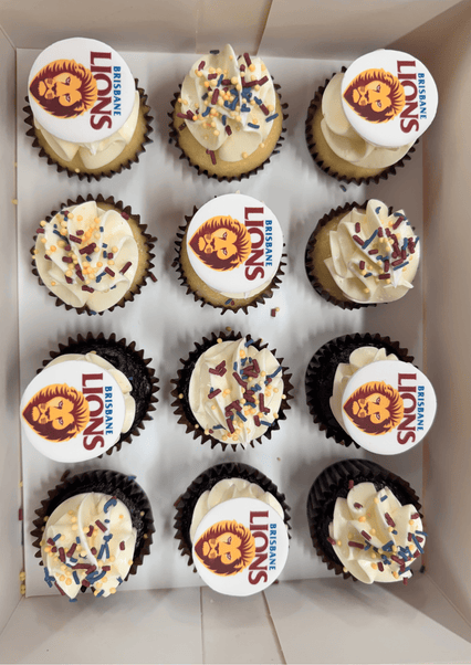 Cake Creations by Kate™ Mini Cupcakes AFL Grand Final 2024 BRISBANE LIONS Mini Cupcakes