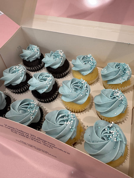 Cake Creations by Kate™ Mini Cupcakes Baby Blue Mini Cupcakes