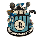 Cake Creations by Kate™ SpecialityCakes Blue Fortnite Speciality Cake