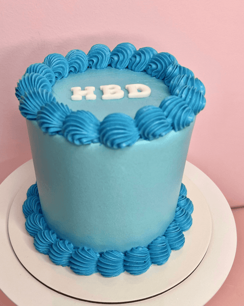 Blue Swirl Dream Buttercream Cake – Cake Creations by Kate™