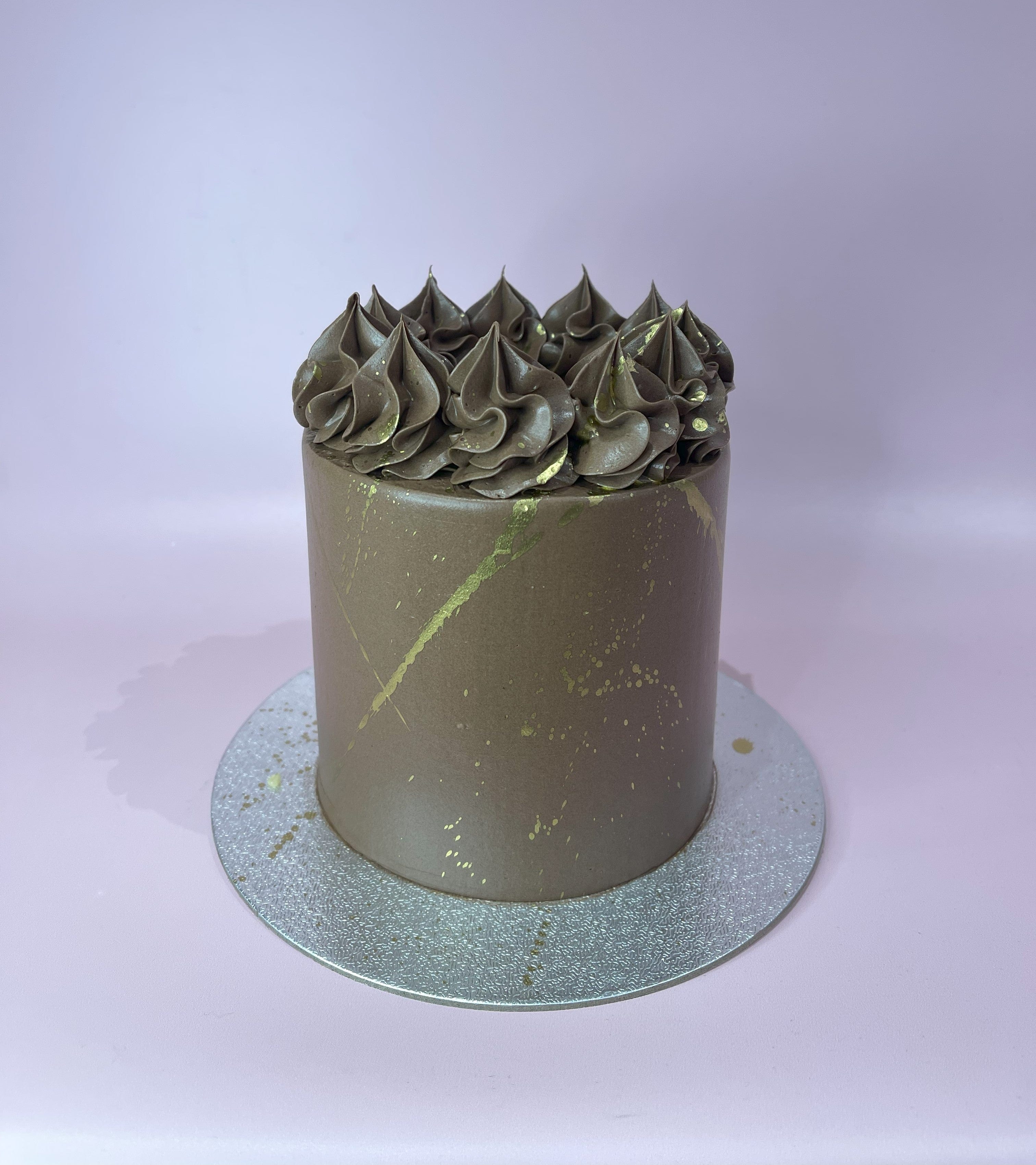 Cake Creations by Kate™ Chocolate and Gold Splash Simple Cake