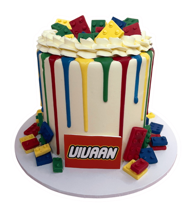 Cake Creations by Kate™ SpecialityCakes Colourful Lego Extended Height Cake