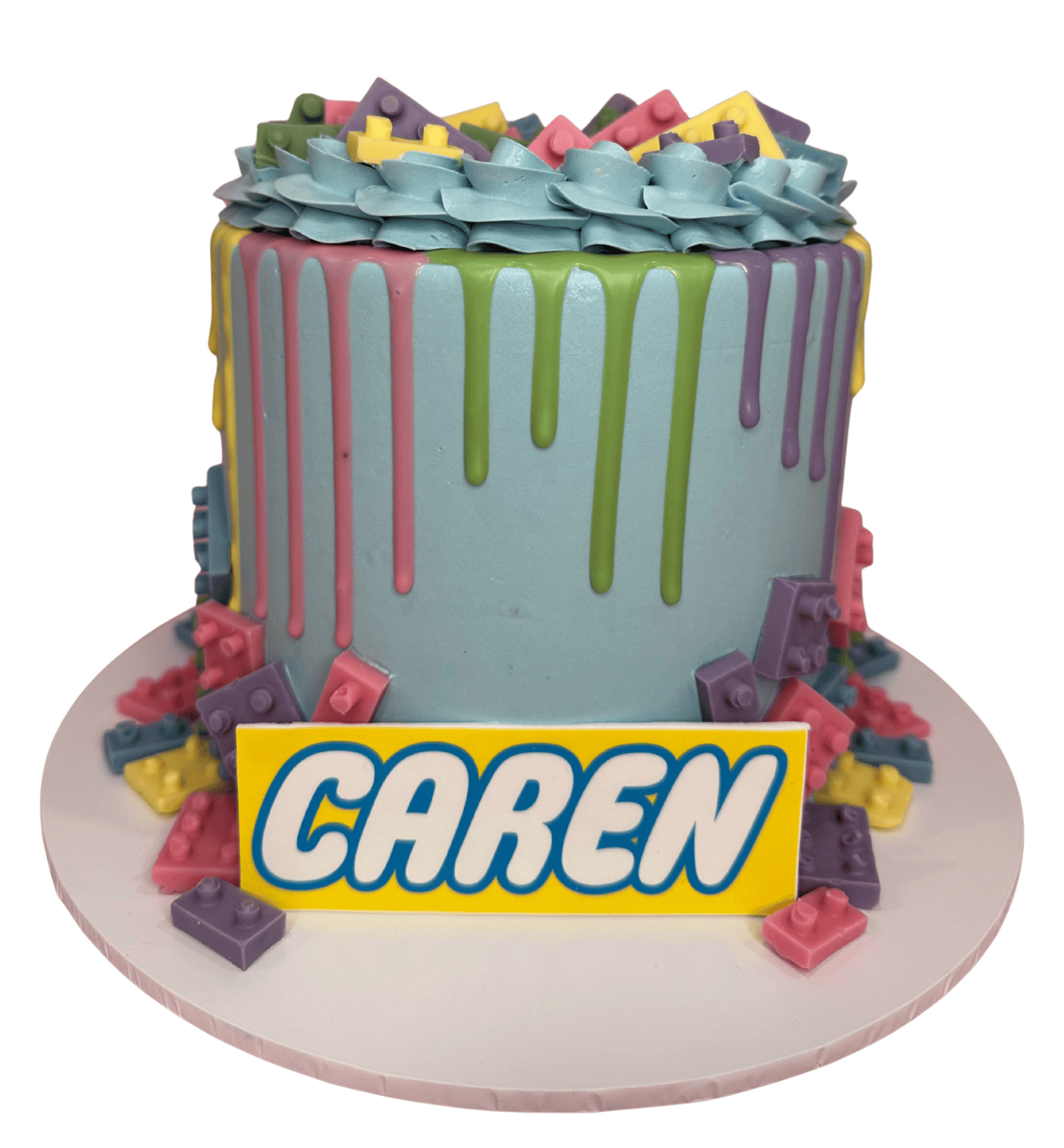 Cake Creations by Kate™ SpecialityCakes Colourful Pastel Lego Standard Height Cake