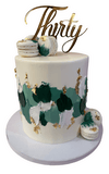Cake Creations by Kate™ SpecialityCakes Emerald and Gold Extended Height Cake