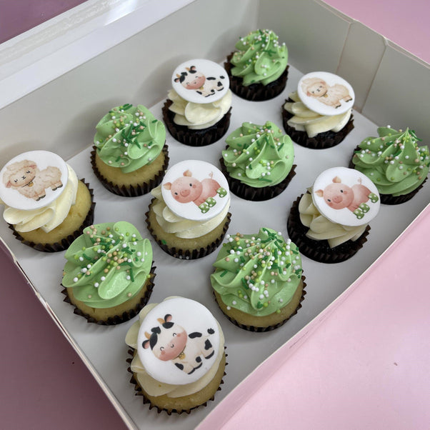 Cake Creations by Kate™ Mini Cupcakes Farm Animal Mini Cupcakes