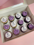 Cake Creations by Kate™ International Women's Day Purple Mini Cupcakes - Deluxe with Logos