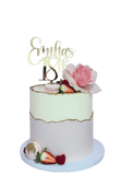 Cake Creations by Kate™ SpecialityCakes Light Pink Floral with Berries Extended Height Speciality Cake