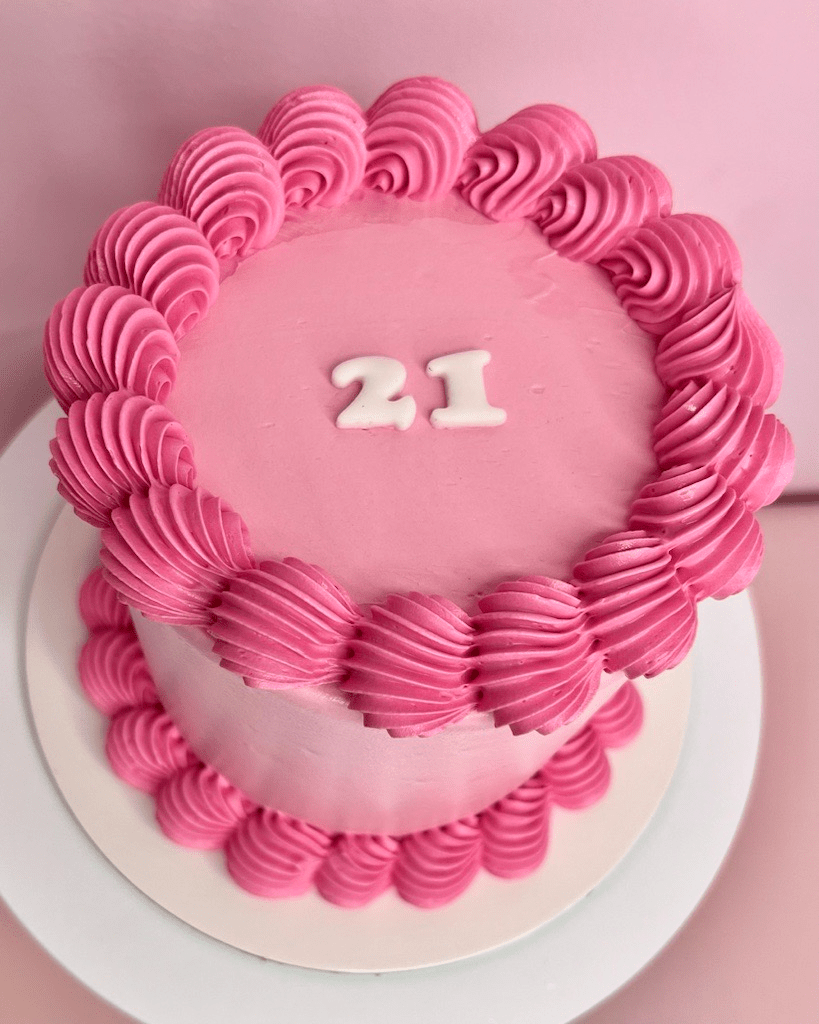 Cake Creations by Kate™ Pink/Blue Text Buttercream