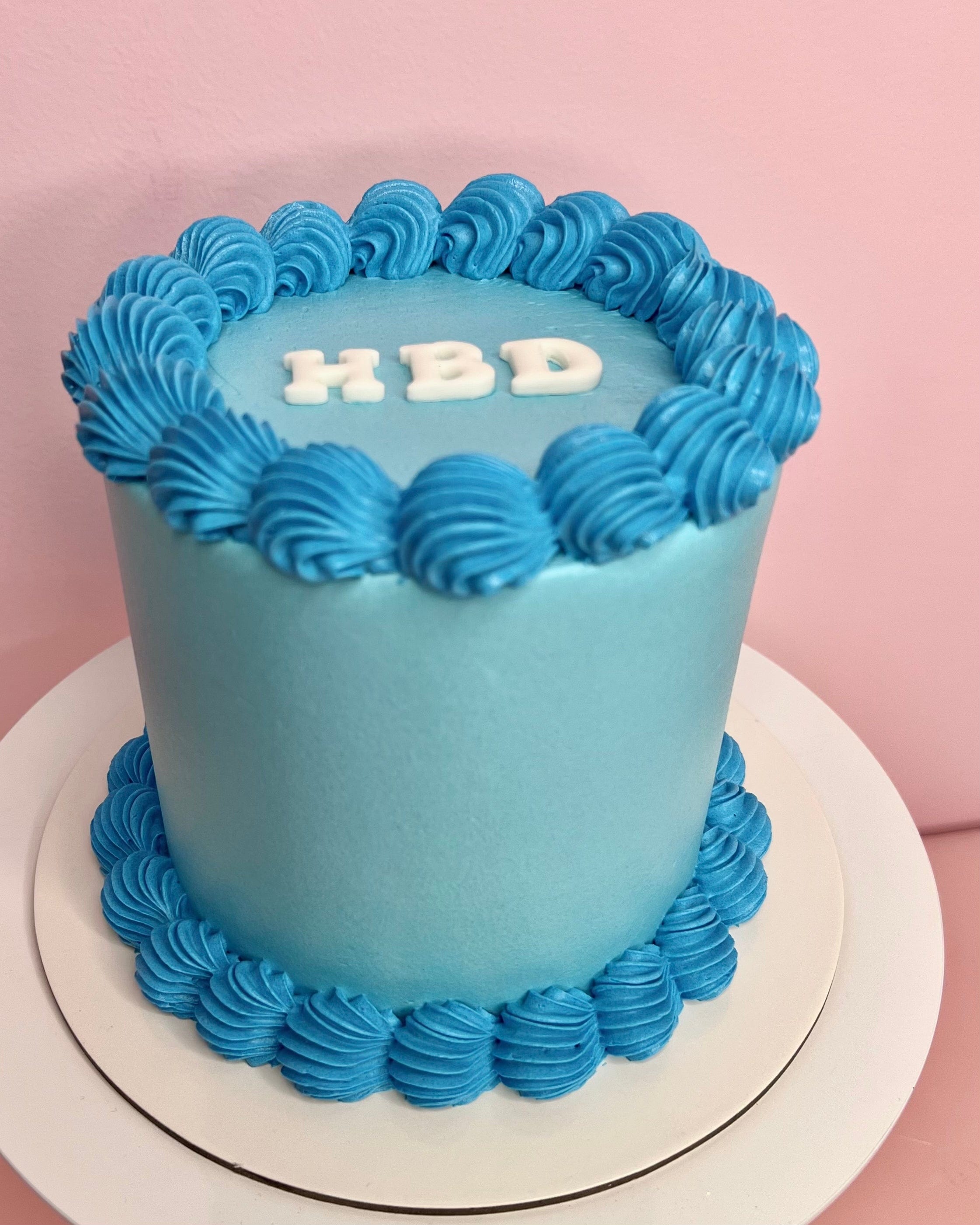 Cake Creations by Kate™ Pink/Blue Text Buttercream