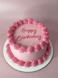 Pink Happy Birthday Mini Cake
