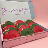 Cake Creations by Kate™ Reachdesk - 12 Handmade Fondant 'Merry Christmas' Biscuits