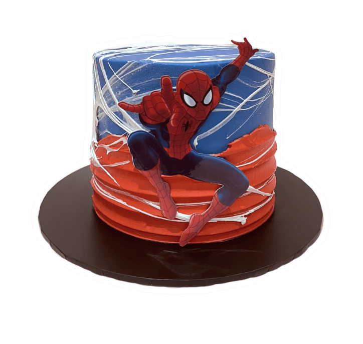 Cake Creations by Kate™ SpecialityCakes Simple Spider Man Edible Print Buttercream Cake