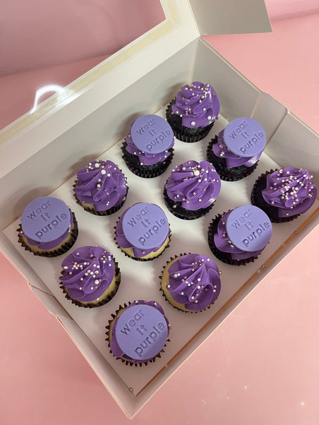 Cake Creations by Kate™ Mini Cupcakes Wear It Purple Mini Cupcakes