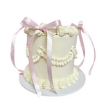 Cake Creations by Kate™ SpecialityCakes White and Pink Bows Vintage Speciality Cake