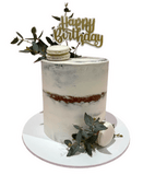 Cake Creations by Kate™ SpecialityCakes White Macaron & Green Delight Extended Cake
