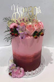 Cake Creations by Kate™ SpecialityCakes 2-Toned Ombre Floral Double-Height Speciality Cake