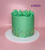 Green Machine Buttercream Simple Cake