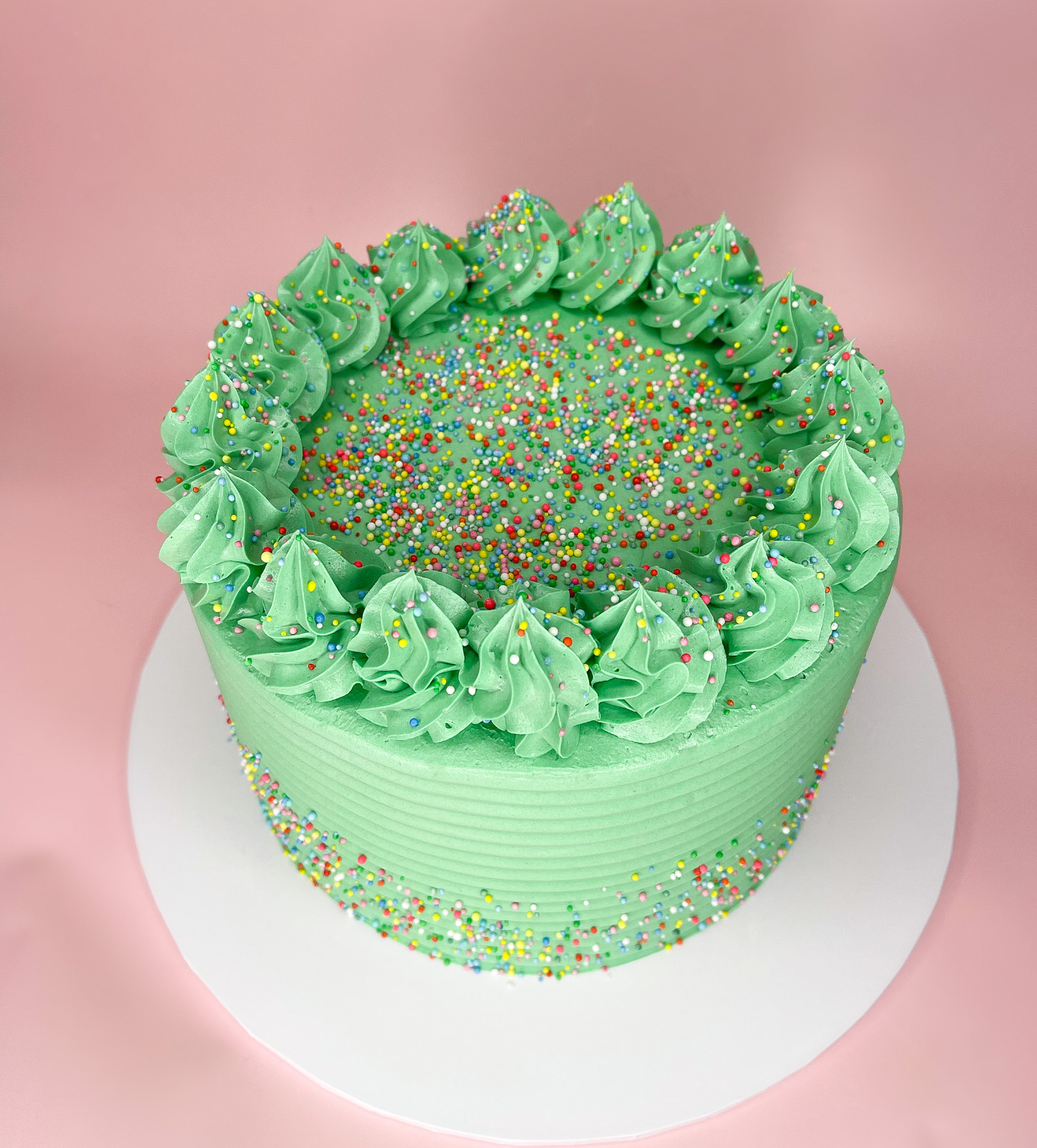 Green Birthday Cake With Name Generator