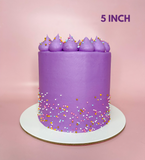 Purple Party Buttercream Simple Cake