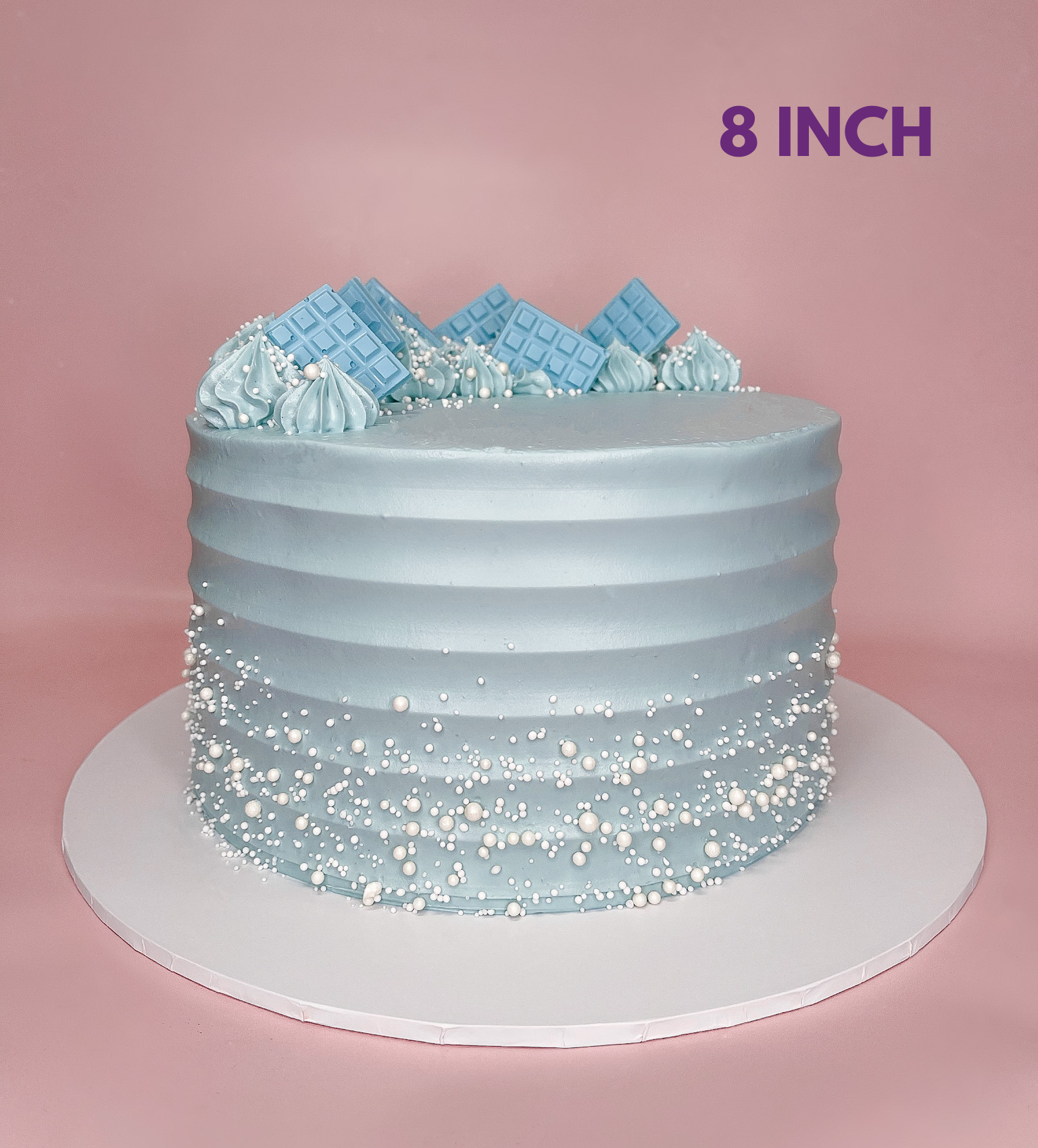 Blue Brush Stroke Cake | Best Customized Cakes for Birthday Occasions -  Dubai