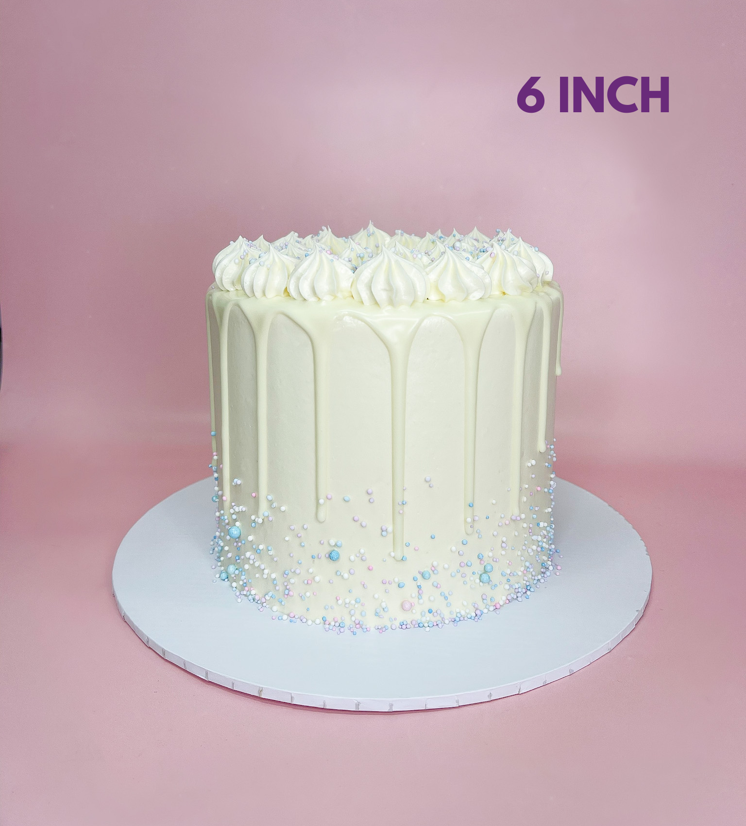 Gender Reveal Buttercream Simple Cake