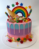 Rainbow Ombre Buttercream Candy Wonderland Speciality Cake